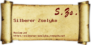 Silberer Zselyke névjegykártya